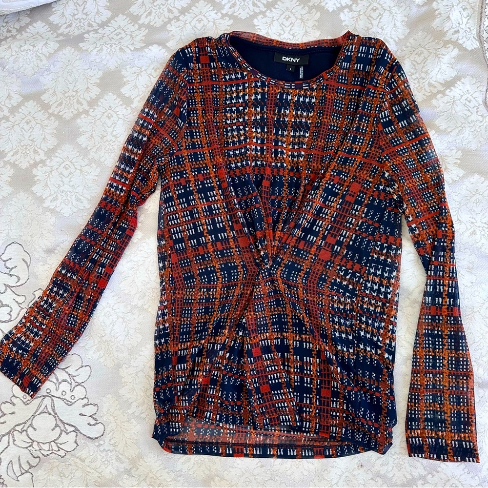 DKNY sheer top